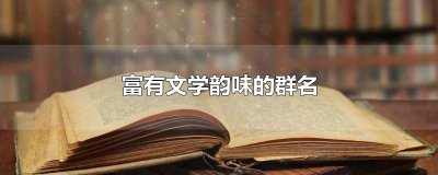 富有文学韵味的群名 富有文学韵味的群名有:沉浮宁楹、点雨落山岚、半世陌影、