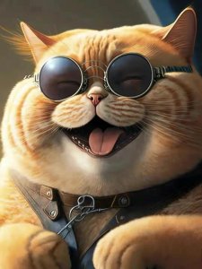 猫猫头像之拽拽的大肥喵~